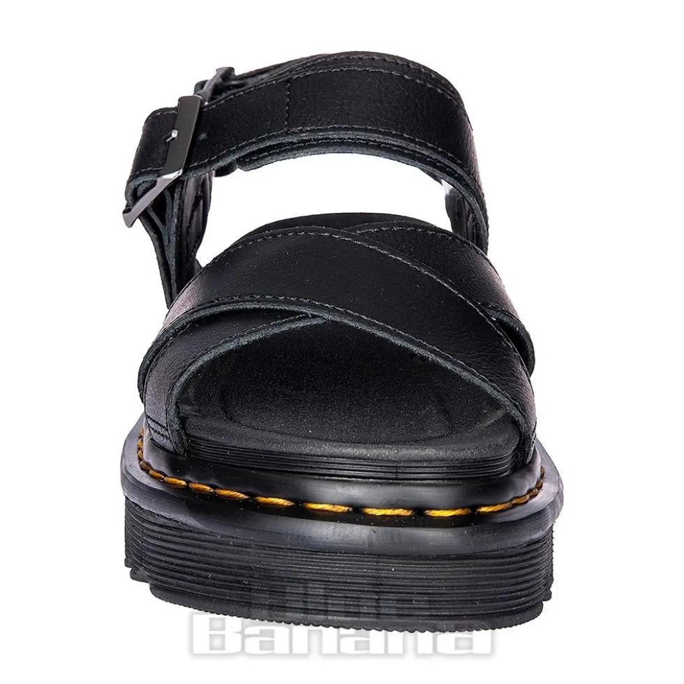 Dr Martens Voss II Athena Leather Sandals (Black)