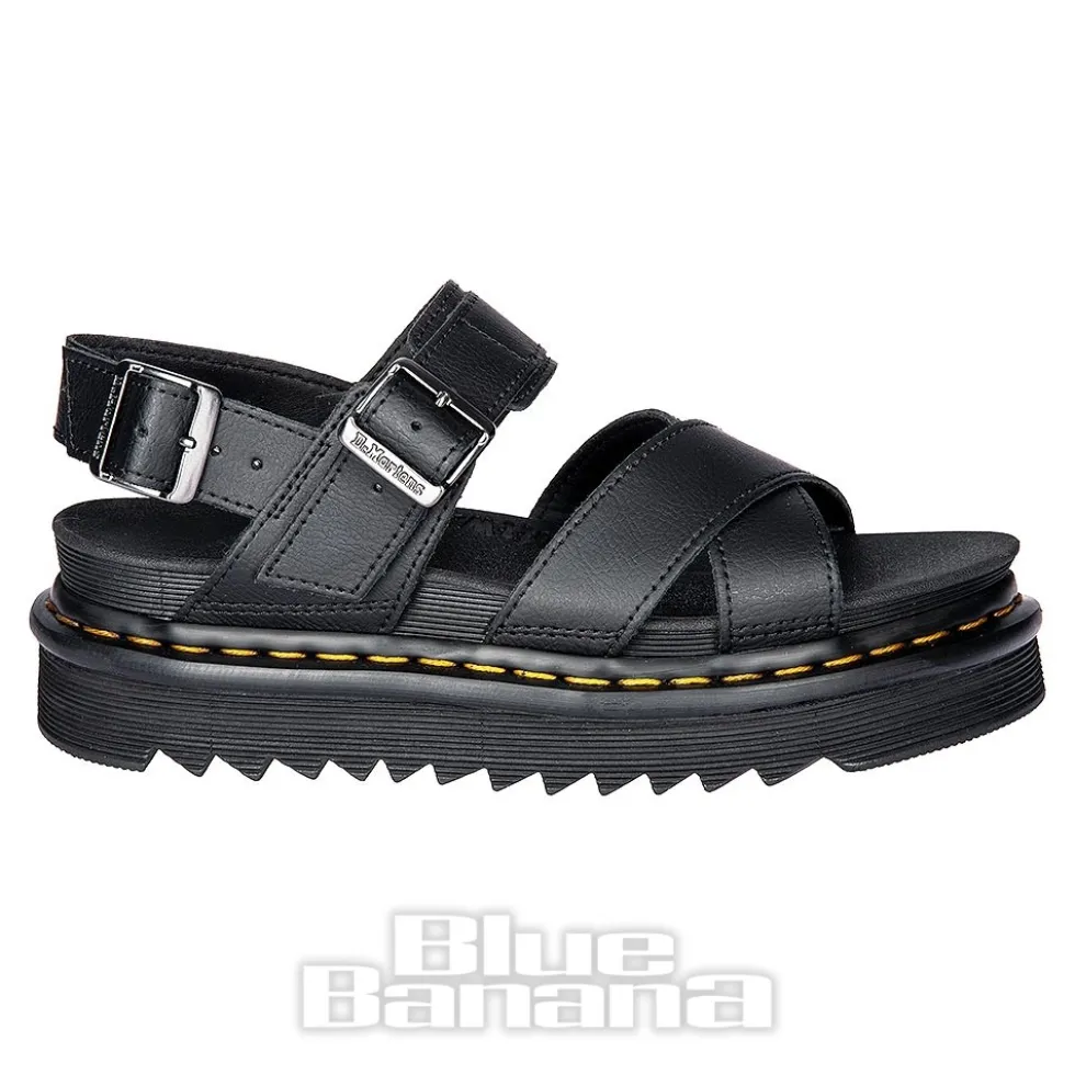 Dr Martens Voss II Athena Leather Sandals (Black)
