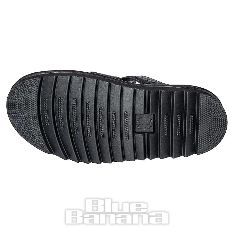 Dr Martens Voss II Athena Leather Sandals (Black)