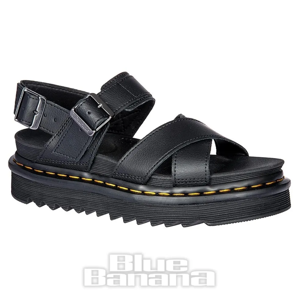 Dr Martens Voss II Athena Leather Sandals (Black)
