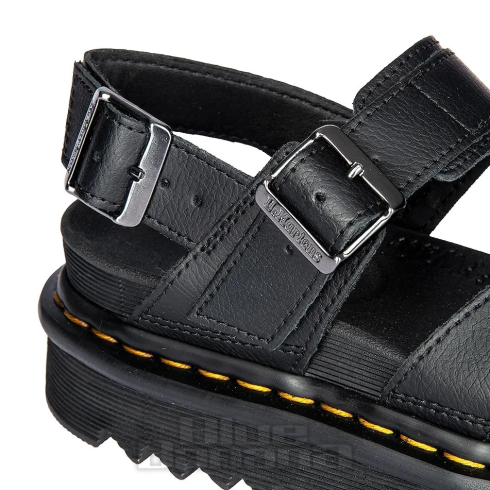 Dr Martens Voss II Athena Leather Sandals (Black)