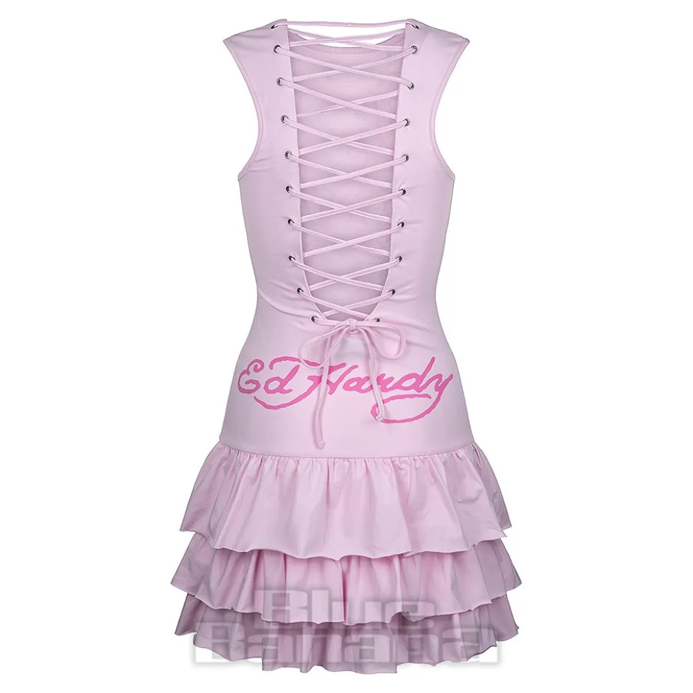 Ed Hardy Climbing Rose Dress (Pink)