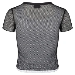 Ed Hardy Climbing Rose Mesh T-Shirt (White/Black)