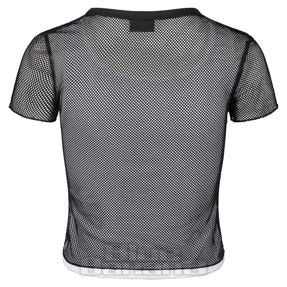 Ed Hardy Climbing Rose Mesh T-Shirt (White/Black)