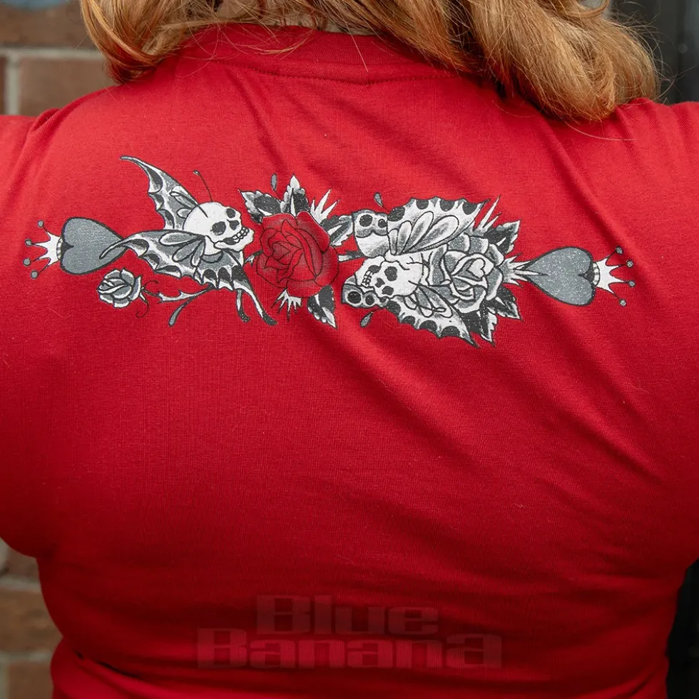 Ed Hardy Death Or Glory T-Shirt (Red)