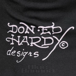 Ed Hardy Koi Fish Diamante T-Shirt (Black)