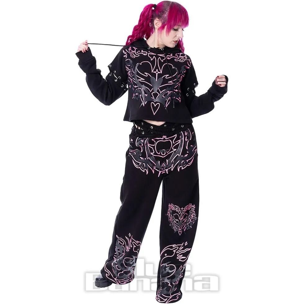 Heartless Thornchant Hoodie (Black/Pink)