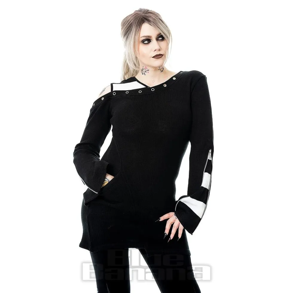Heartless Vonda Top (Black/White)