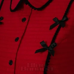 Hell Bunny Casey Blouse (Red)
