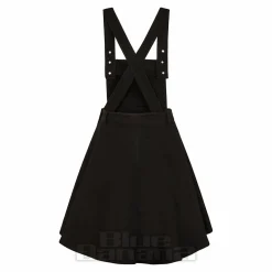 Hell Bunny Dakota Pinafore Dress (Black)