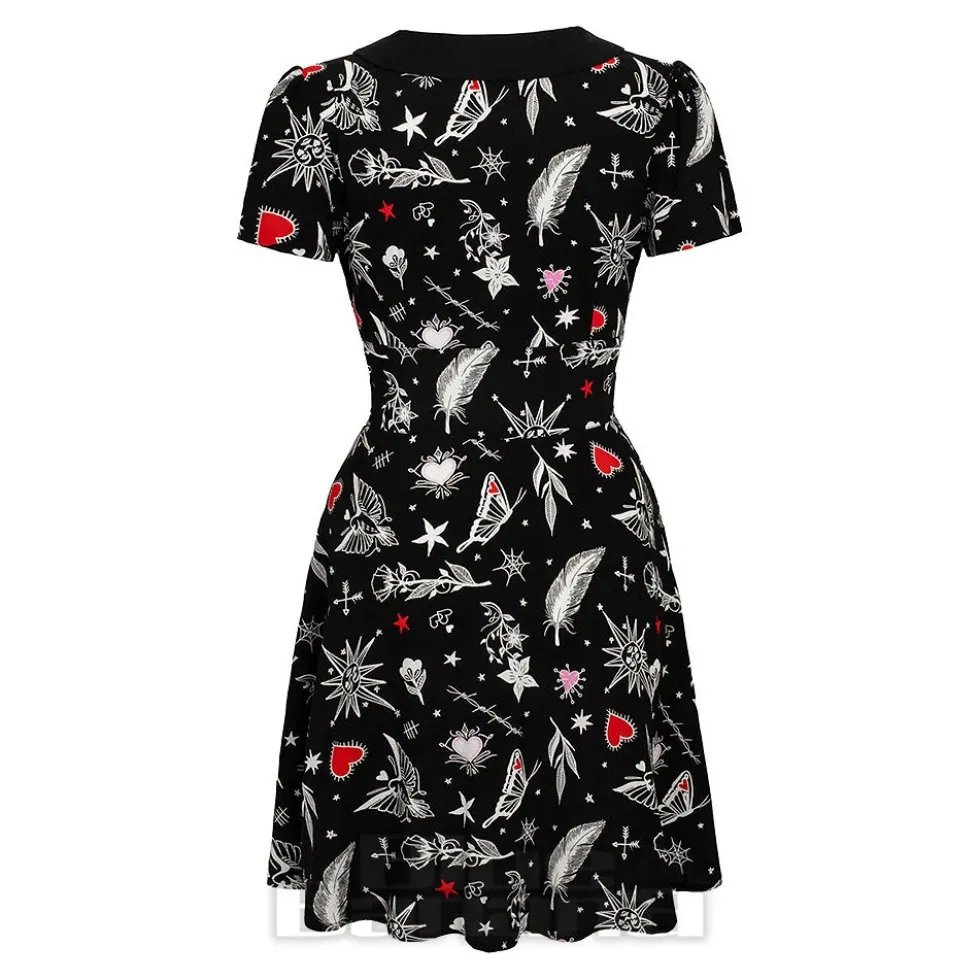 Hell Bunny Leah Mini Dress (Black)