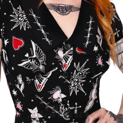 Hell Bunny Leah Mini Dress (Black)