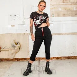 Hell Bunny Lucie Capris (Black)