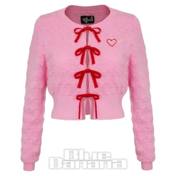 Hell Bunny Lucie Cardigan (Pink)