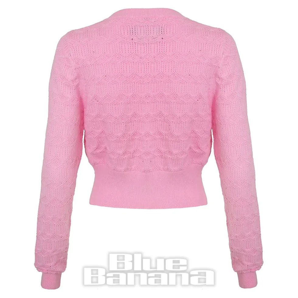Hell Bunny Lucie Cardigan (Pink)