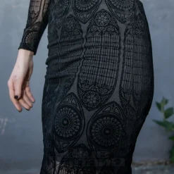 Hell Bunny Mea Culpa Midi Dress (Black)