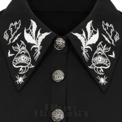 Hell Bunny Mischief Blouse (Black)