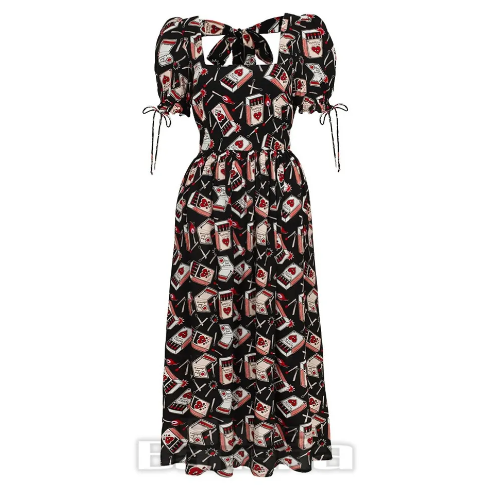 Hell Bunny Perfect Match Maxi Dress (Black)