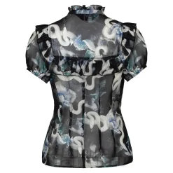 Hell Bunny Serpent Blouse (Multicolour)