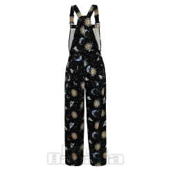 Hell Bunny Solaris Dungarees (Black)
