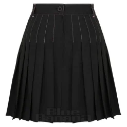 Hell Bunny X Care Bear Cheer Bear Pleated Mini Skirt (Black)