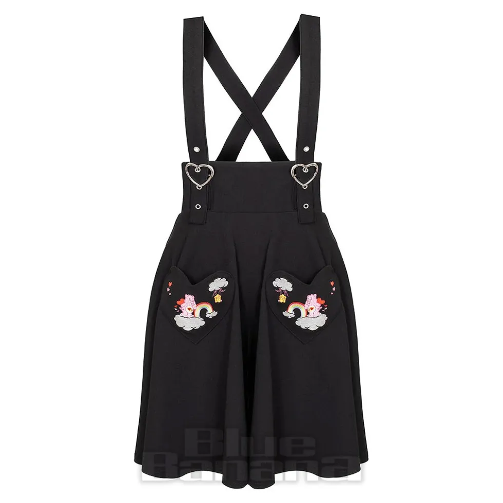 Hell Bunny X Care Bear Love-A-Lot Skirt (Black)