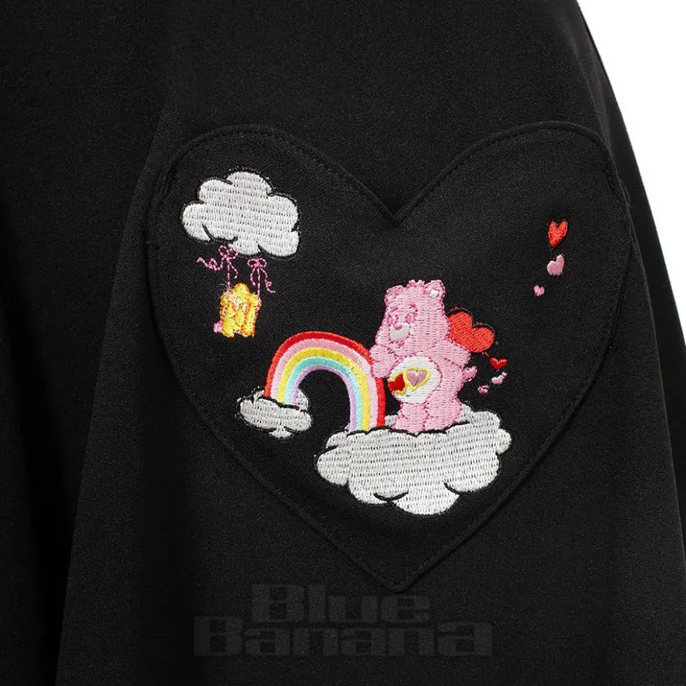 Hell Bunny X Care Bear Love-A-Lot Skirt (Black)