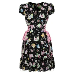 Hell Bunny X Care Bear Roxi Care Bears Dress (Black)