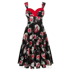 Hell Bunny Yuna Midi Dress (Black)