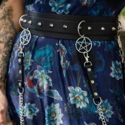 Jawbreaker Flower Koi Mesh Midi Dress (Navy)