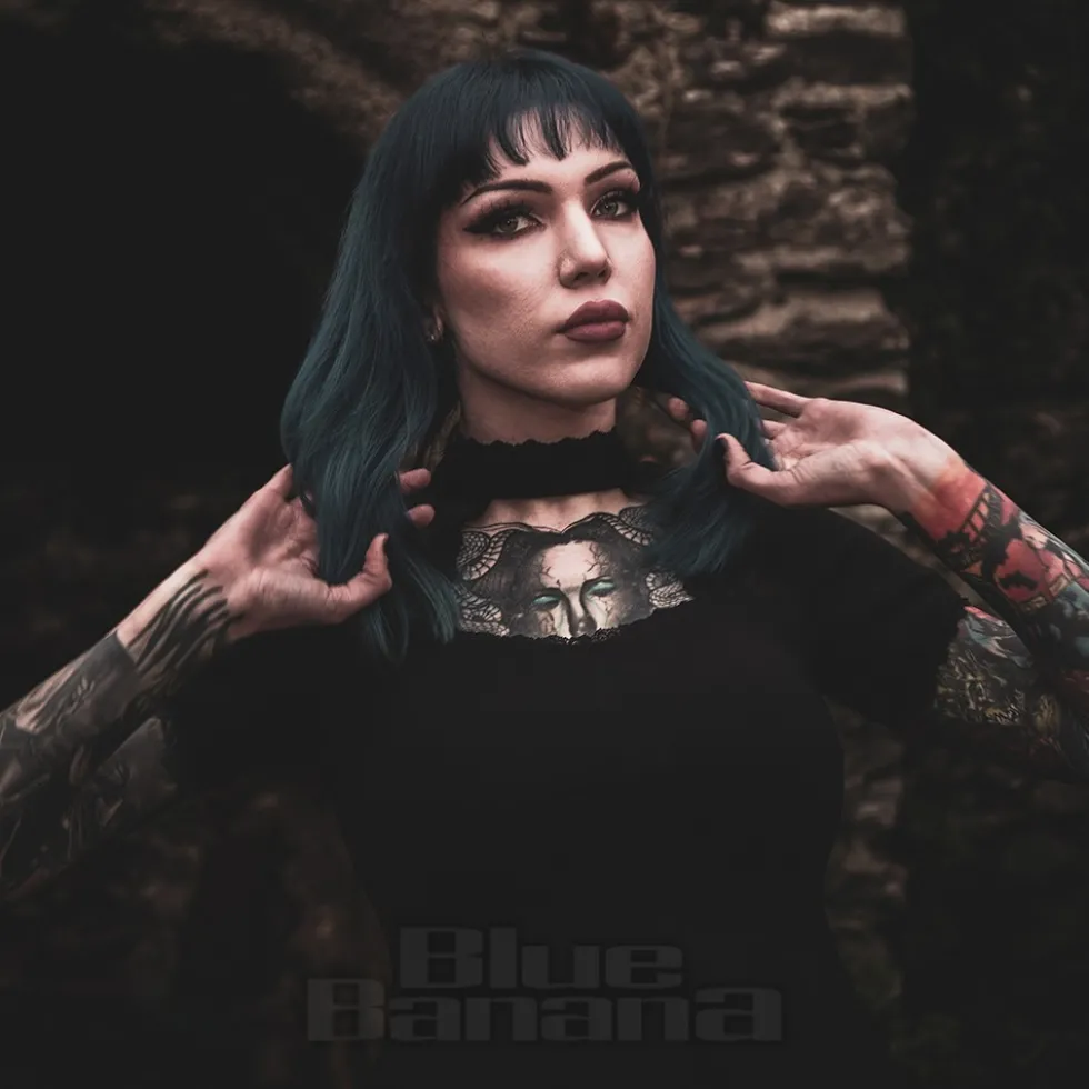 Killstar Draculana Skater Mini Dress (Black)