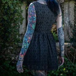 Killstar Mortalis Mini Dress (Charcoal)