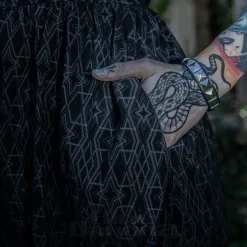 Killstar Mortalis Mini Dress (Charcoal)