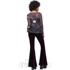 Killstar Wrenwell Mesh Top (Purple)