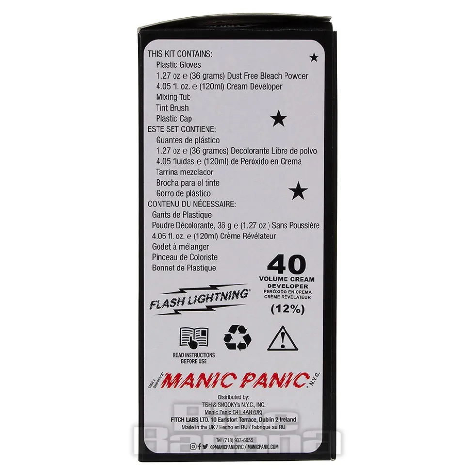 Manic Panic Amplified Hair Bleach Flash Lightning Kit (40 Volume)