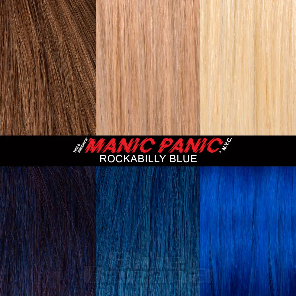 Manic Panic Amplified Semi-Permanent Hair Dye 118ml (Rockabilly Blue)