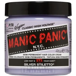 Manic Panic High Voltage Classic Cream Formula Colour Hair Dye 118ml (Silver Stiletto Toner)