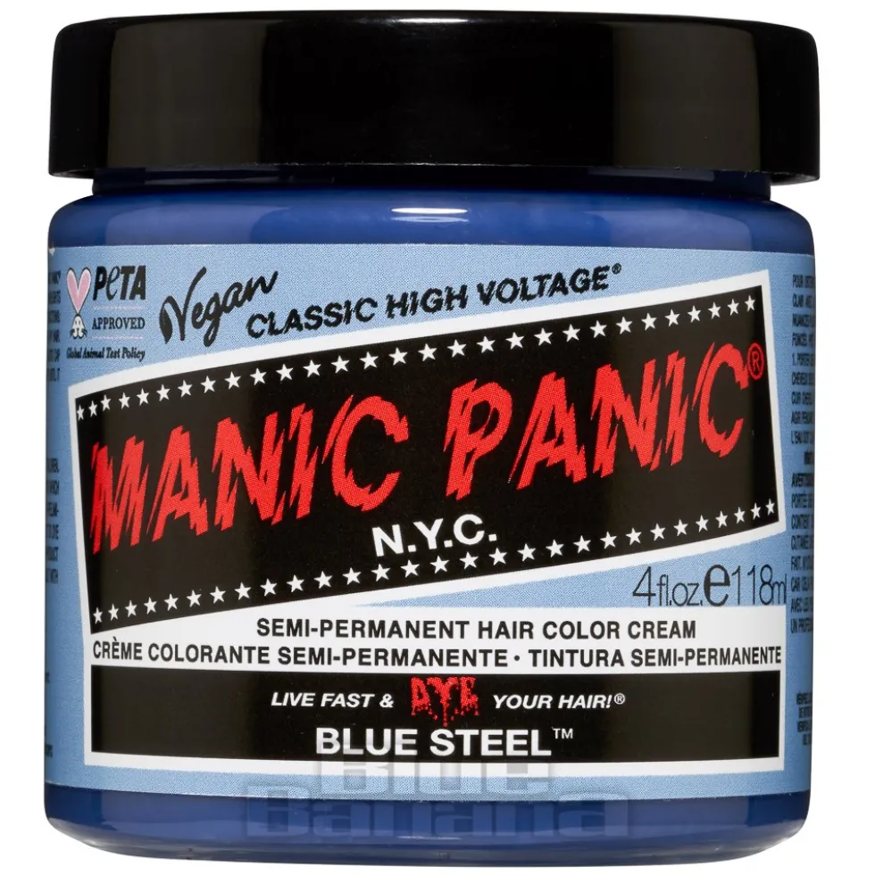 Manic Panic High Voltage Classic Cream Formula Colour Hair Dye 118ml (Blue Steel)