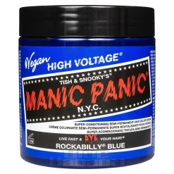 Manic Panic 8oz High Voltage Classic Cream Formula Colour Hair Dye (Rockabilly Blue)