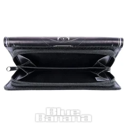 Nemesis Now Death's Head Moth Embossed Gothic Purse (Black)