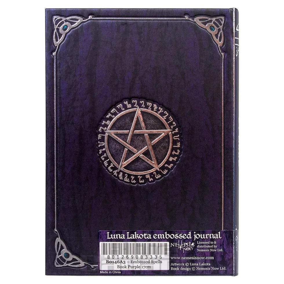 Nemesis Now Embossed A5 Spell Journal (Purple)