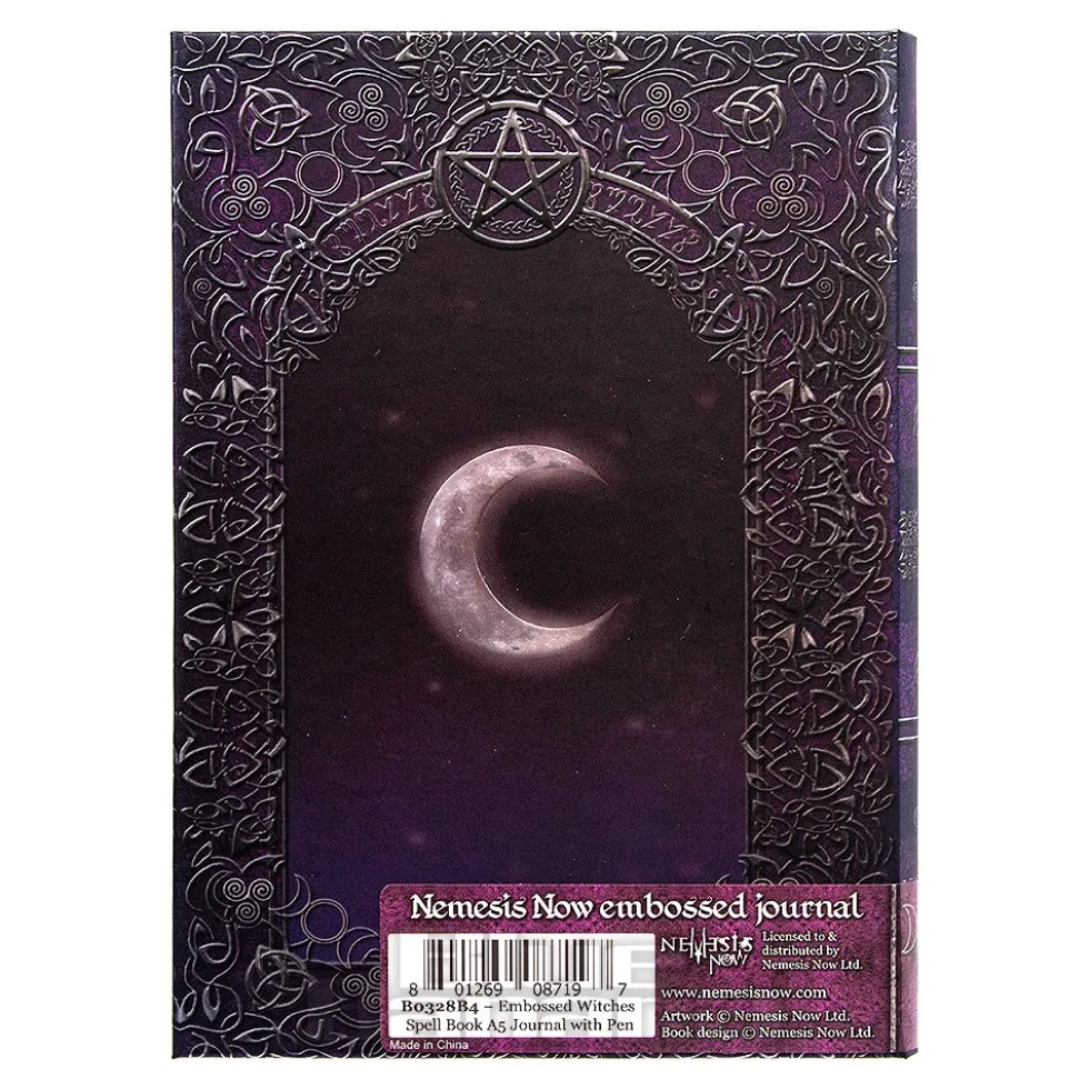 Nemesis Now Embossed A5 Witches Spell Book Journal (Purple)