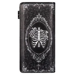 Nemesis Now Gothic Baroque Skull Embossed Purse (Black)