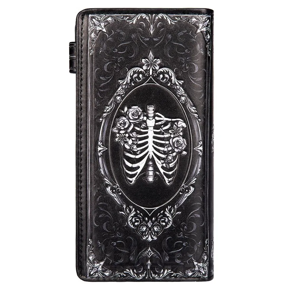 Nemesis Now Gothic Baroque Skull Embossed Purse (Black)