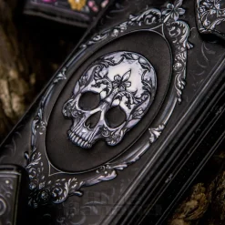 Nemesis Now Gothic Baroque Skull Embossed Purse (Black)