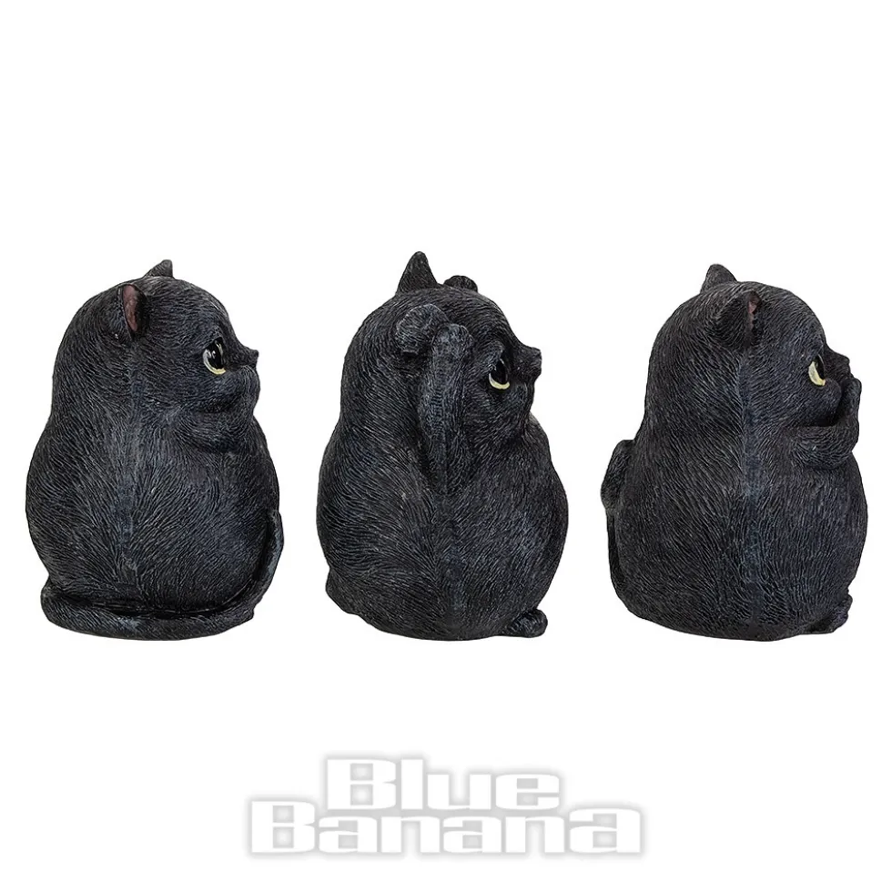 Nemesis Now Three Wise Fat Cats Figurine (8.5cm)