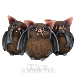 Nemesis Now 3 Wise Bats Figurine (8.5cm)