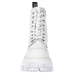New Rock Metallic M.MILI083C-C7 Boots (White)