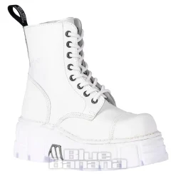 New Rock Metallic M.MILI083C-C7 Boots (White)