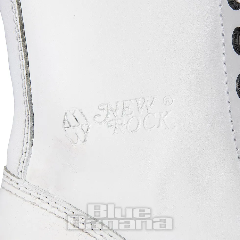 New Rock Metallic M.MILI083C-C7 Boots (White)